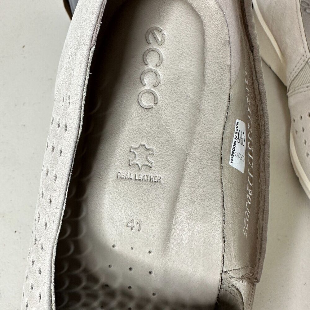Ecco Felicia Slip On Wedge Loafers Gravel Gray Women's 10-10.5/EU 41 NWB Comfort - Picture 8 of 9